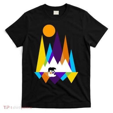 Retro Mount Bear Sunset T-Shirt
