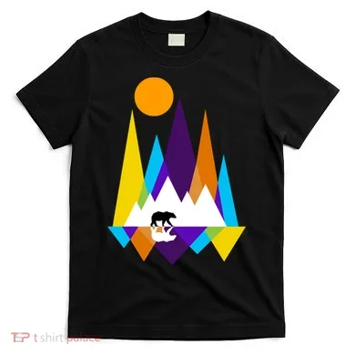 Retro Mount Bear Sunset T-Shirt