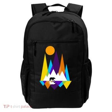 Retro Mount Bear Sunset Backpack