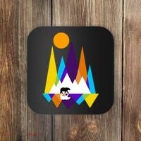Retro Mount Bear Sunset Coaster thumb 0