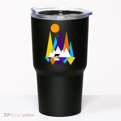 Retro Mount Bear Sunset Tumbler