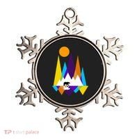 Retro Mount Bear Sunset Ornament thumb 0