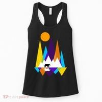 Retro Mount Bear Sunset Women's Tank Top thumb 0