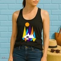 Retro Mount Bear Sunset Women's Tank Top thumb 2