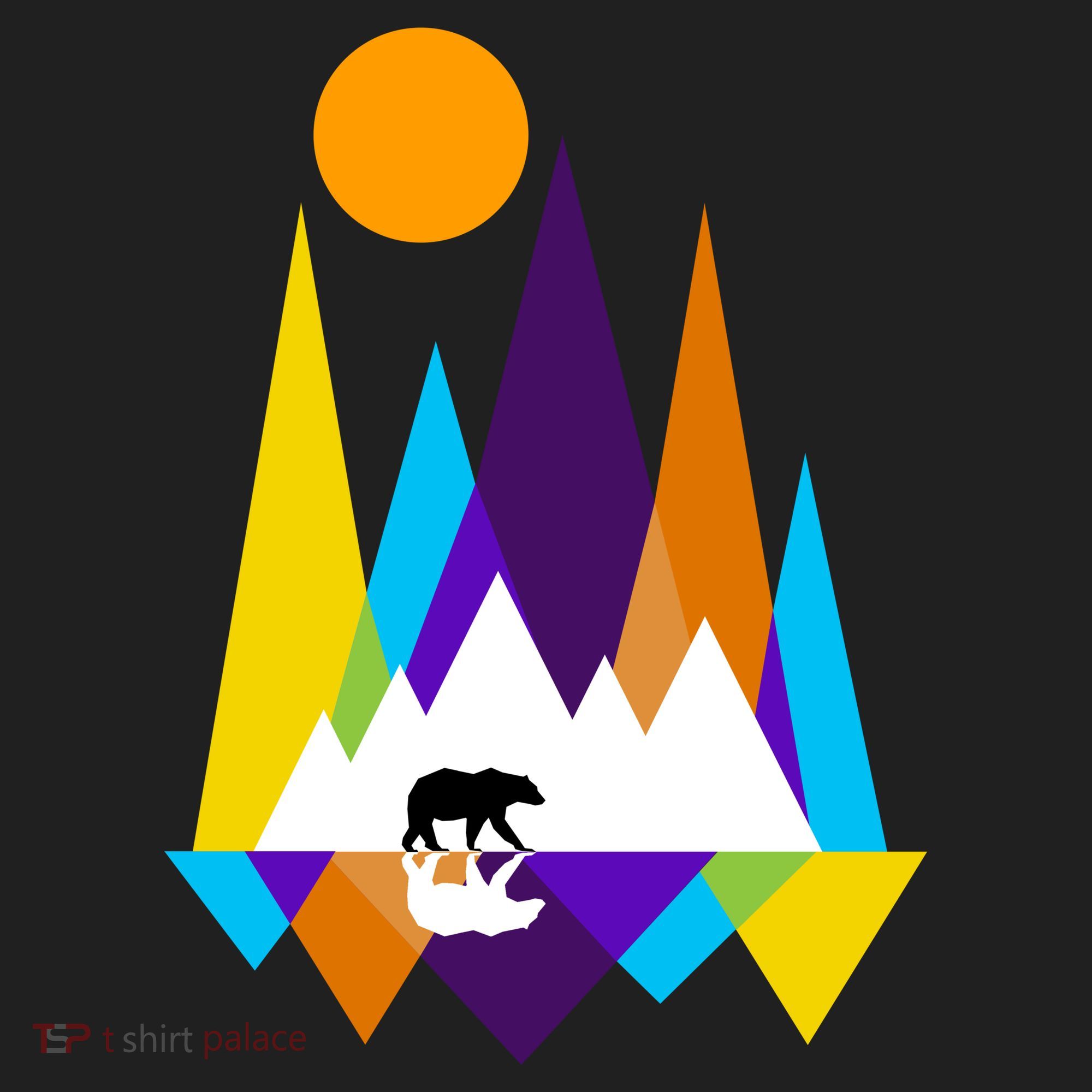Retro Mount Bear Sunset Hat