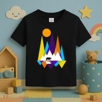 Retro Mount Bear Sunset Toddler T-Shirt thumb 3