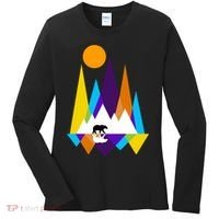 Retro Mount Bear Sunset Women's Long Sleeve Shirt thumb 0