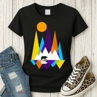 Retro Mount Bear Sunset Women's T-Shirt thumb 3