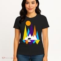 Retro Mount Bear Sunset Women's T-Shirt thumb 4