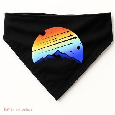 Retro Mountain Stars USA-Made Doggie Bandana