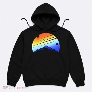 Retro Mountain Stars Hoodie