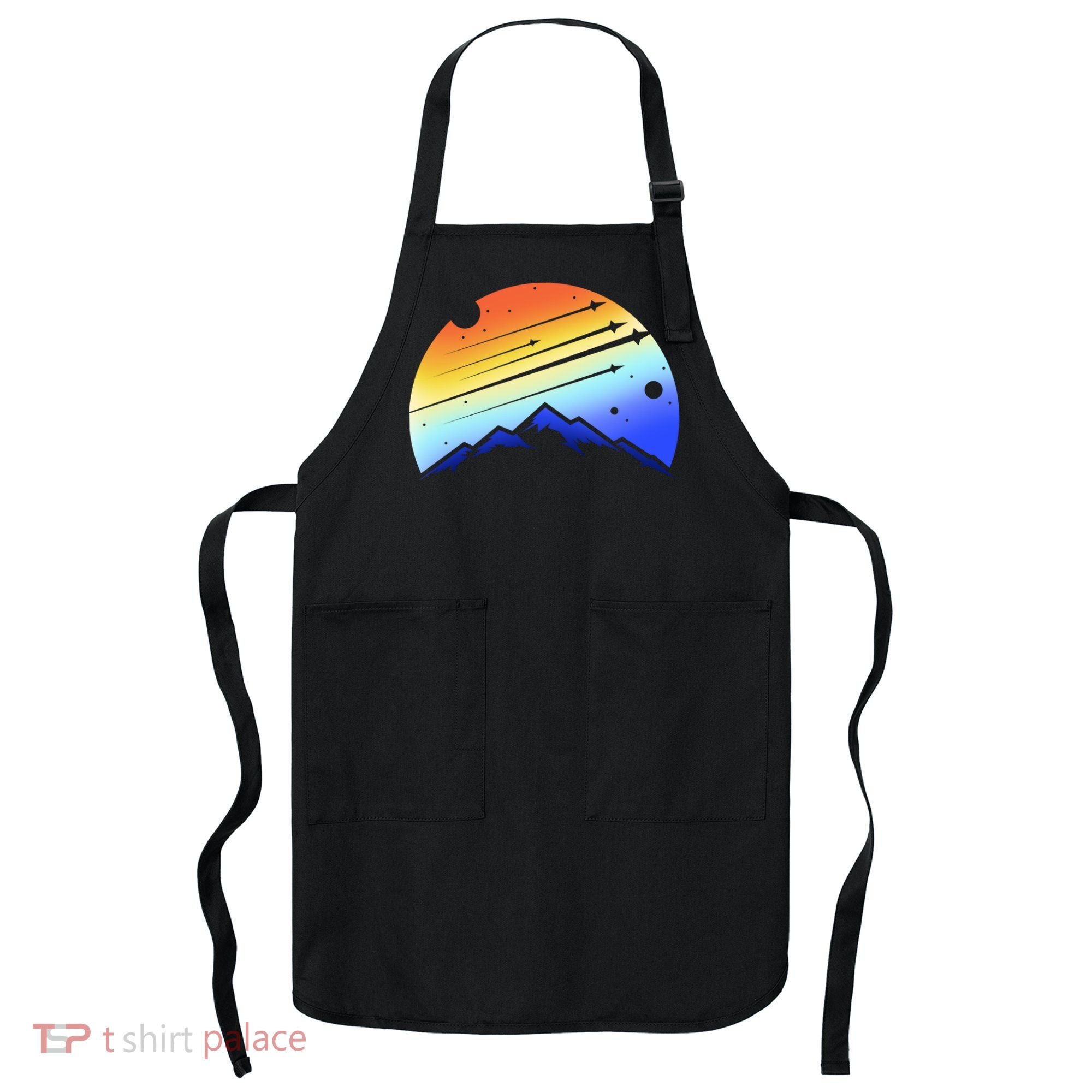 Retro Mountain Stars Apron