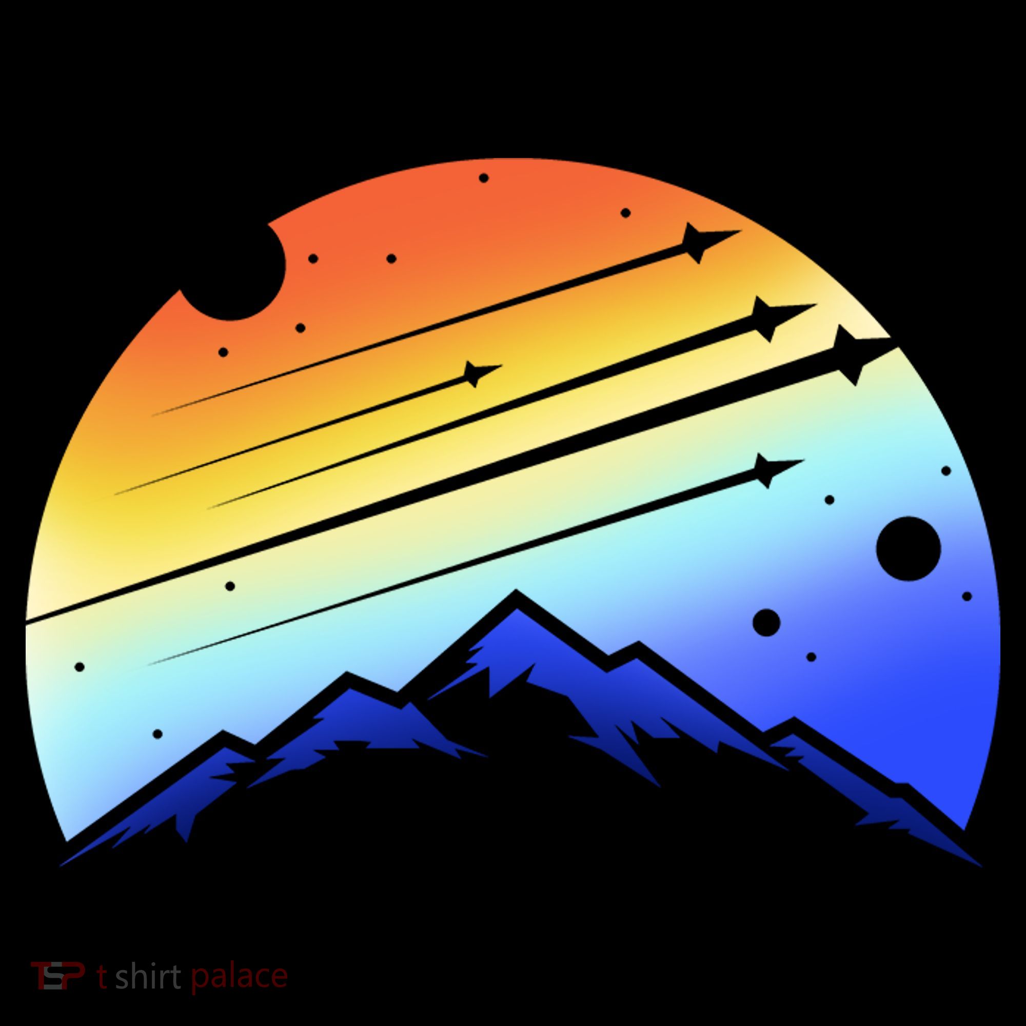 Retro Mountain Stars T-Shirt