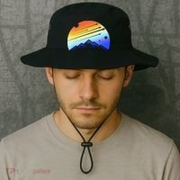 Retro Mountain Stars Bucket Hat thumb 2