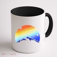 Retro Mountain Stars Coffee Mug thumb 1