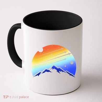 Retro Mountain Stars Coffee Mug