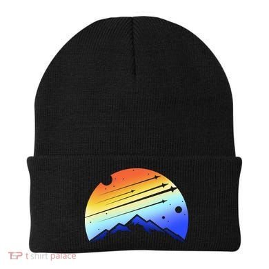 Retro Mountain Stars Beanie