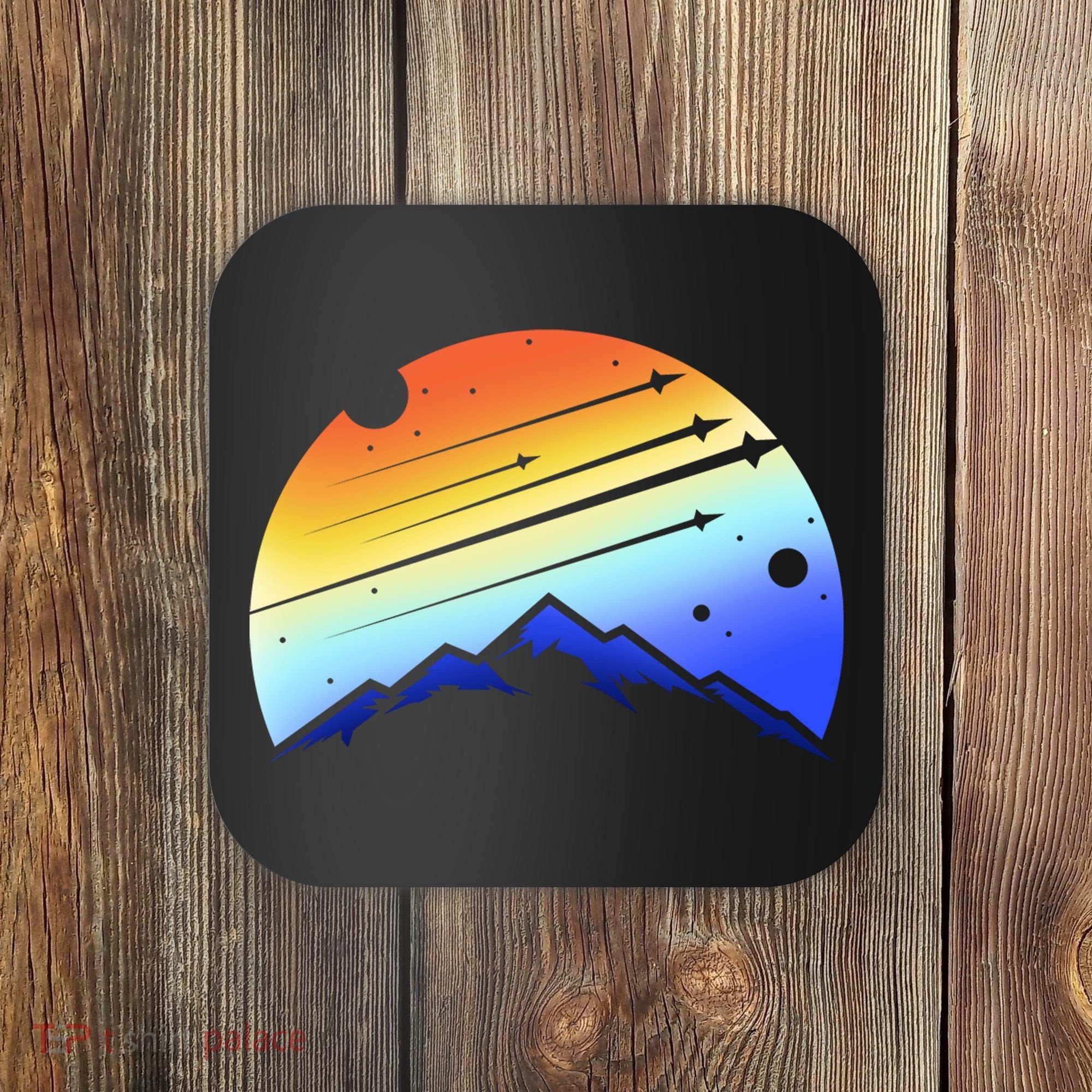 Retro Mountain Stars Coaster