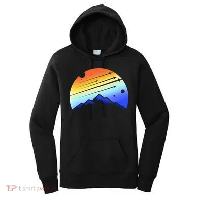 Retro Mountain Stars Women's Hoodie