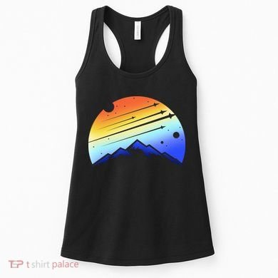 Retro Mountain Stars Women's Tank Top