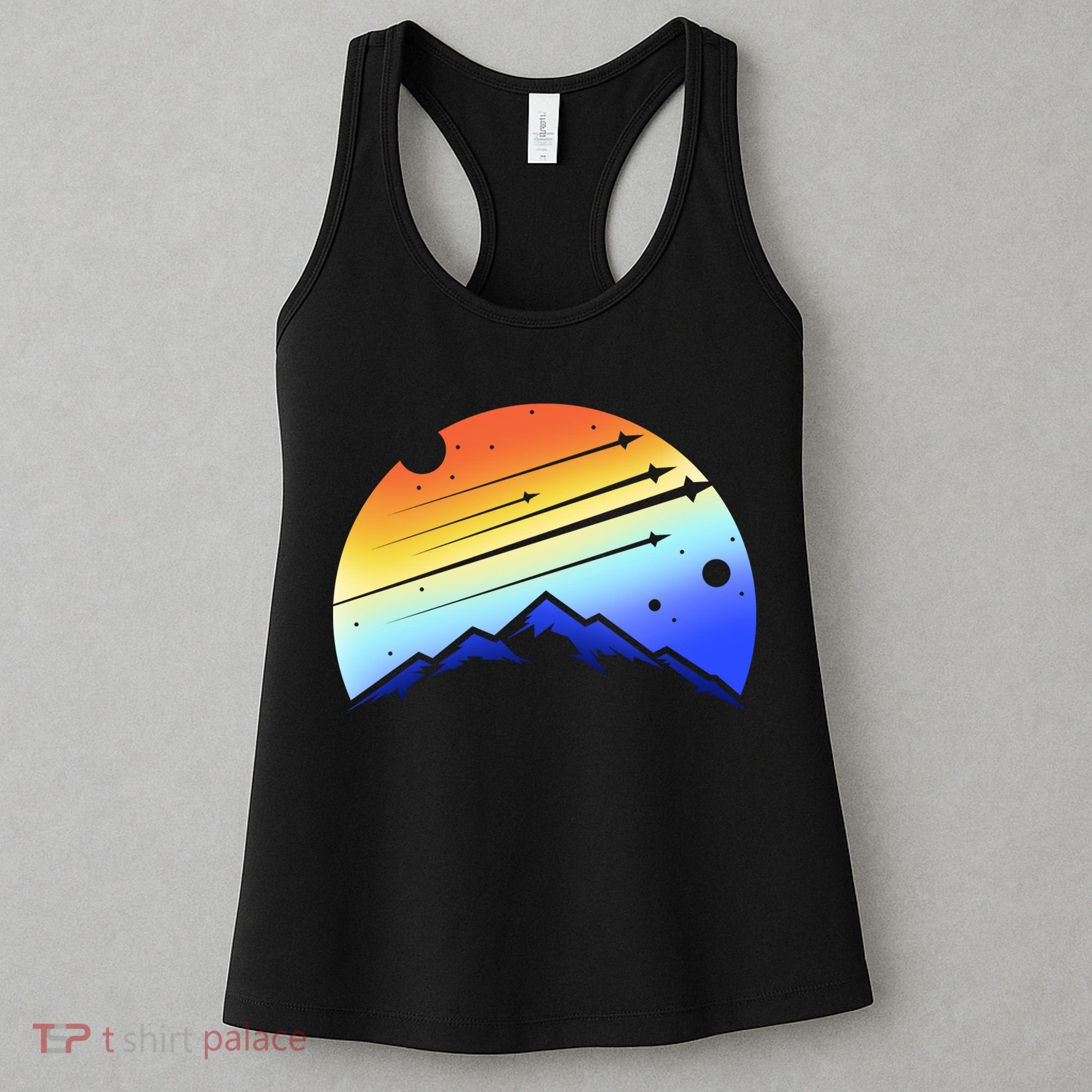 Retro Mountain Stars Women's Tank Top