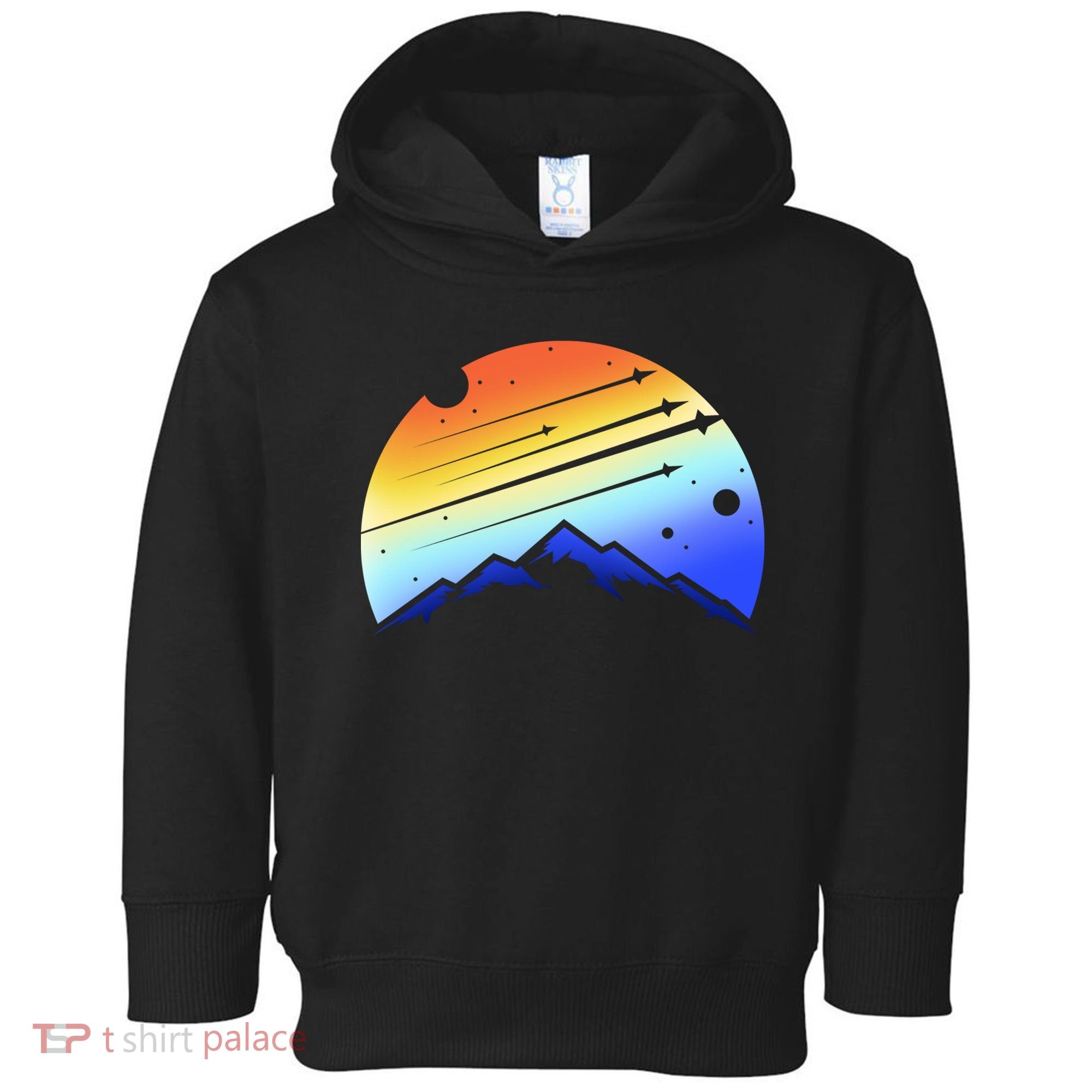 Retro Mountain Stars Toddler Hoodie