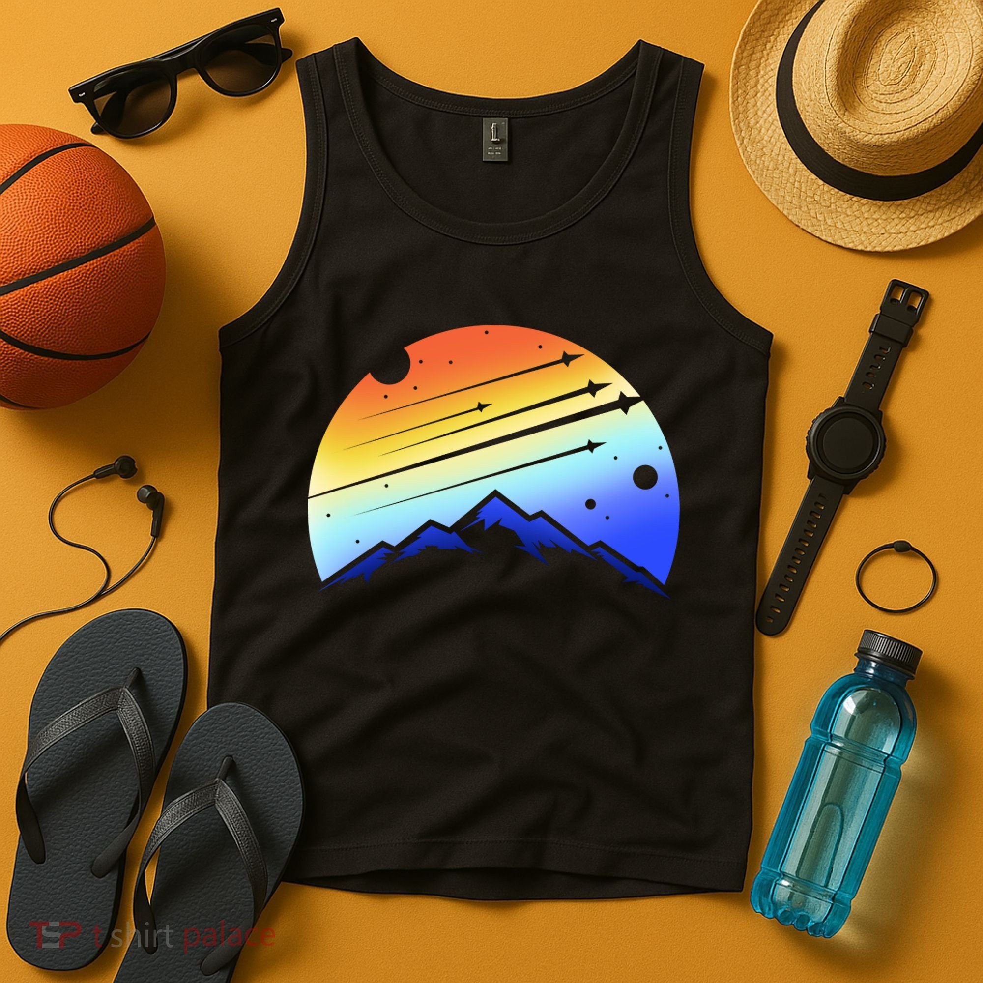 Retro Mountain Stars Tank Top