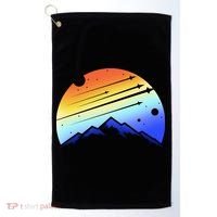 Retro Mountain Stars Golf Towel thumb 0