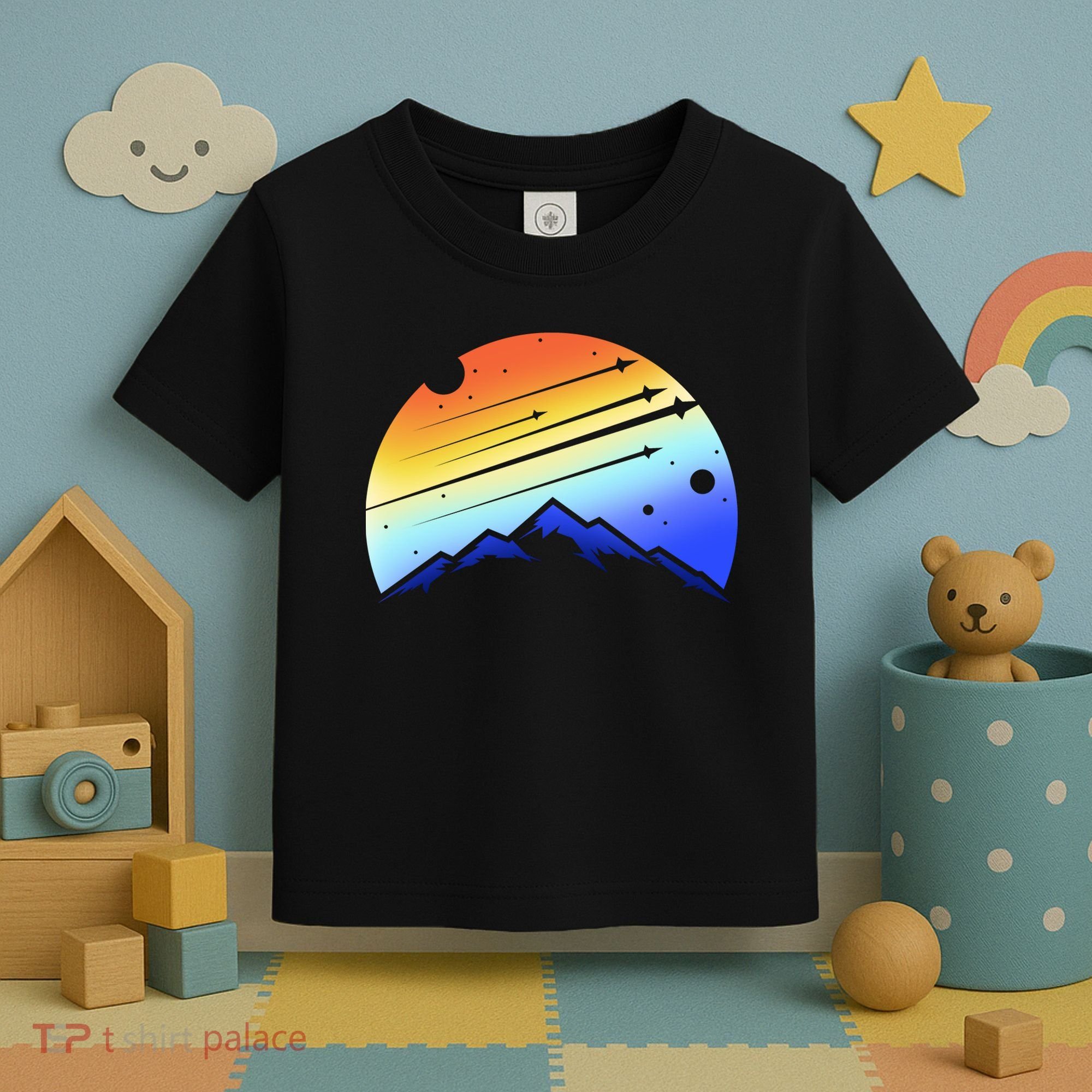 Retro Mountain Stars Toddler T-Shirt