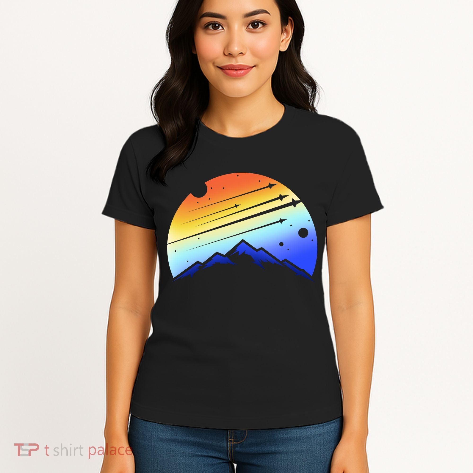 Retro Mountain Stars Women's T-Shirt