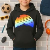 Retro Mountain Stars Kids Hoodie thumb 2