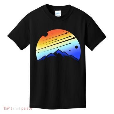 Retro Mountain Stars Kids T-Shirt