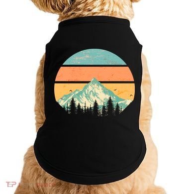 Retro Mountain Wilderness Vintage Doggie Tank