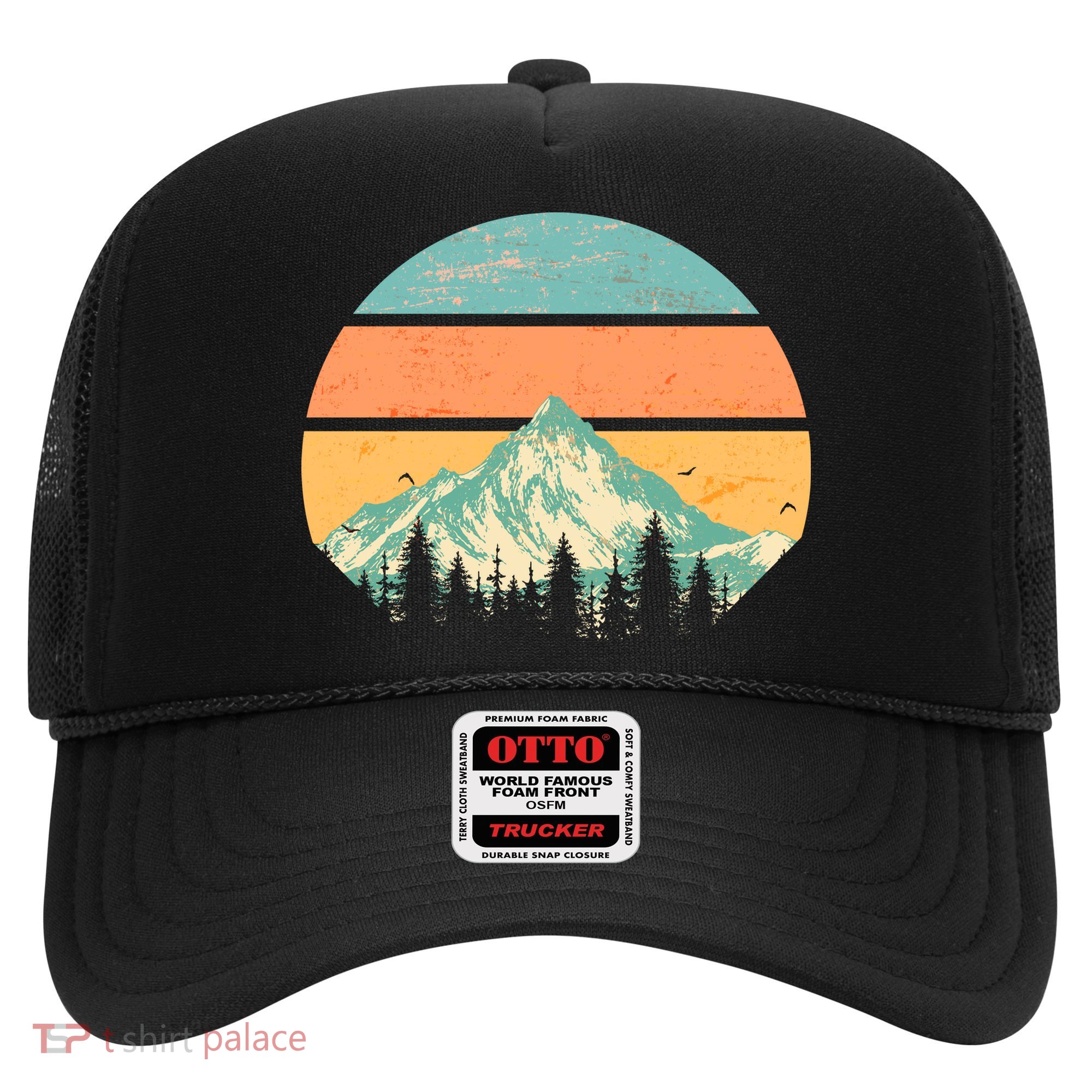 Retro Mountain Wilderness Vintage Hat