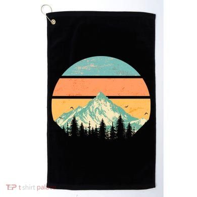 Retro Mountain Wilderness Vintage Golf Towel