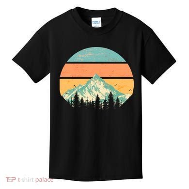 Retro Mountain Wilderness Vintage Kids T-Shirt