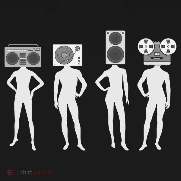 Retro Music Head Doggie Tank