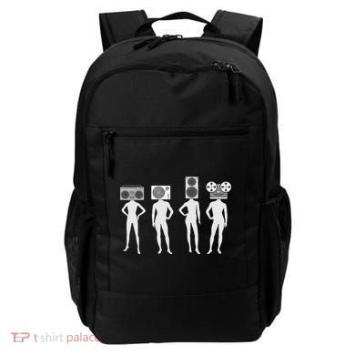Retro Music Head Backpack
