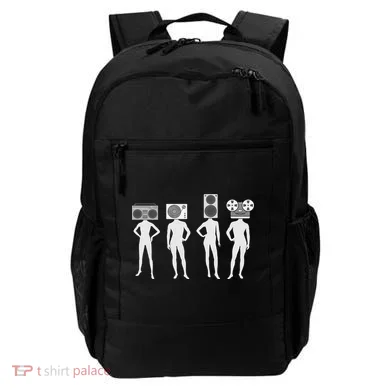 Retro Music Head Backpack