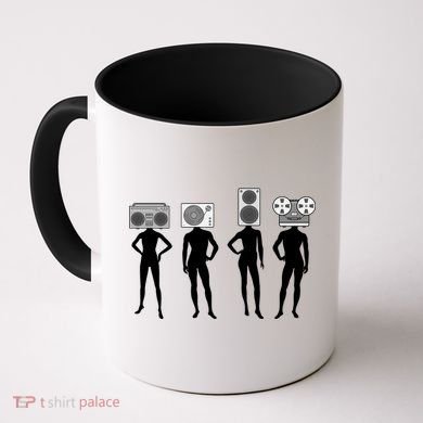 Retro Music Head Coffee Mug