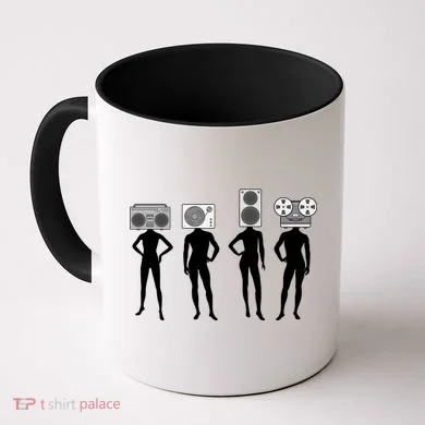 Retro Music Head Coffee Mug