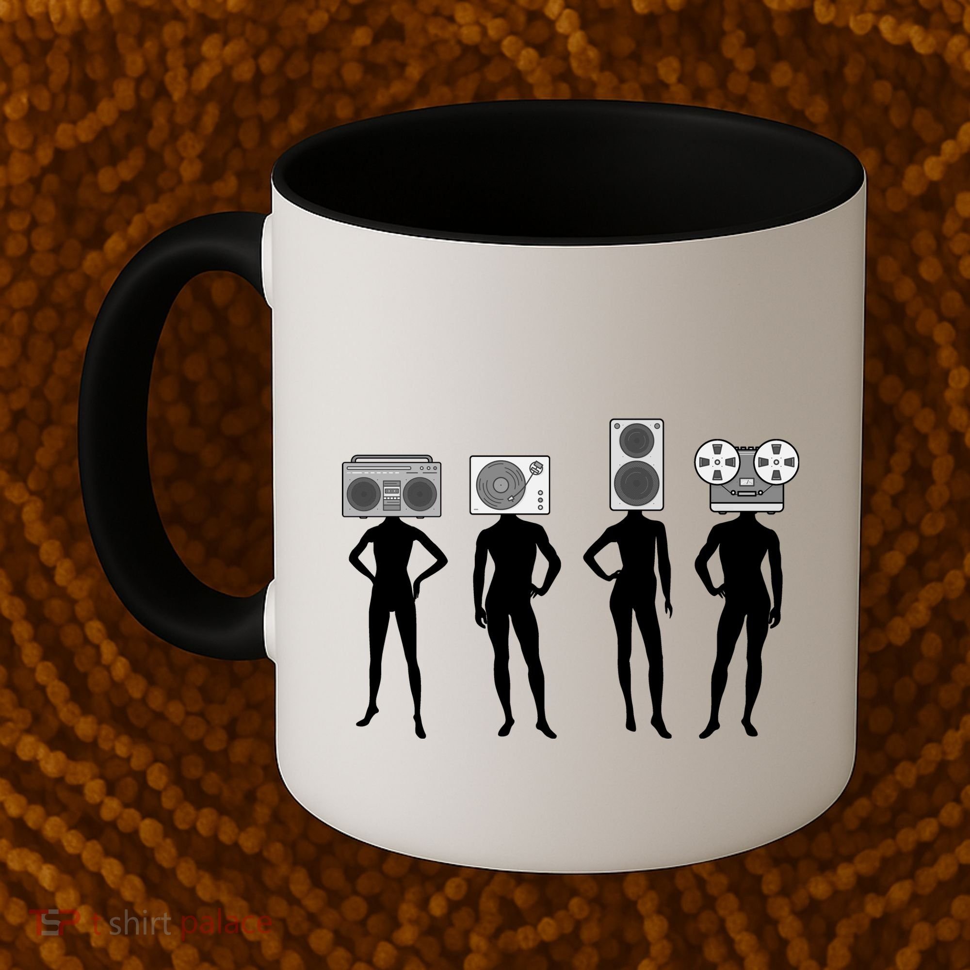 Retro Music Head Coffee Mug