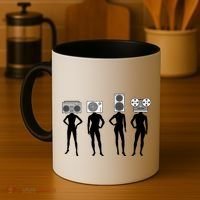 Retro Music Head Coffee Mug thumb 4
