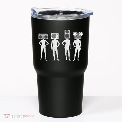 Retro Music Head Tumbler