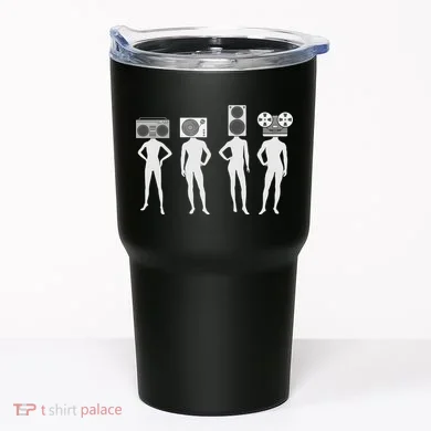 Retro Music Head Tumbler