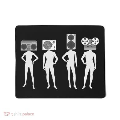 Retro Music Head Mousepad