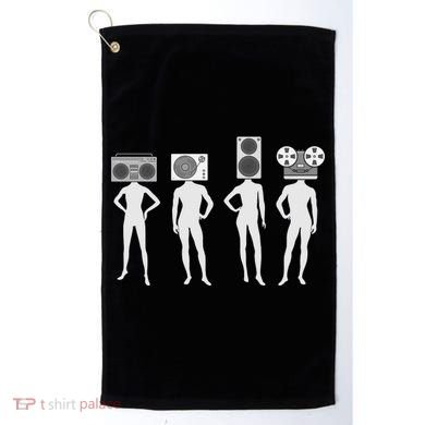 Retro Music Head Golf Towel