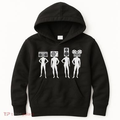 Retro Music Head Kids Hoodie
