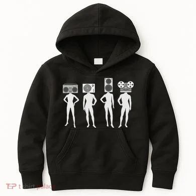 Retro Music Head Kids Hoodie