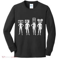 Retro Music Head Kids Long Sleeve Shirt thumb 0